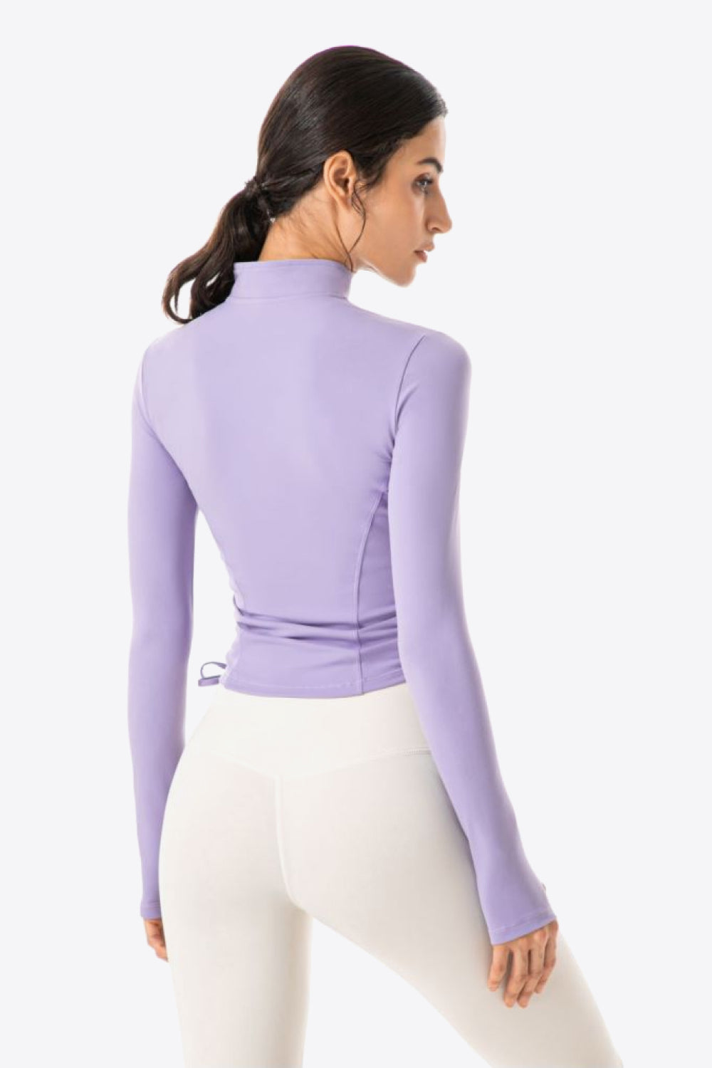 Ballet Drawstring Zip-Up Jacket
